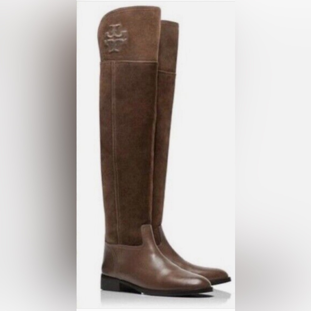 Tory Burch Over the Knee leather boots